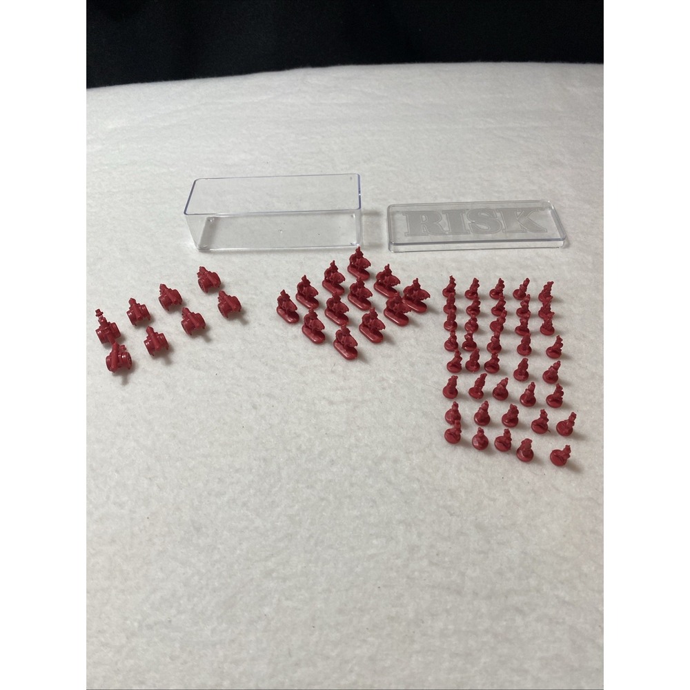 Risk the Game of Global Domination Replacement Red Army 60 Pieces Parts 1998